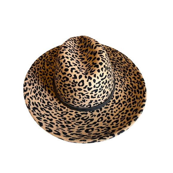 Chicos Animal Print Wool cowboy hat - Picture 3 of 8